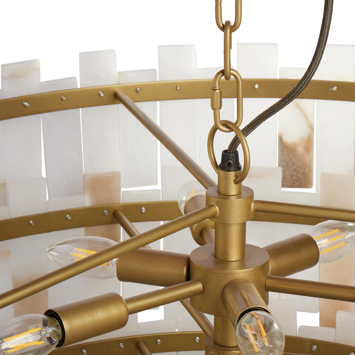 Octavious chandelier in alabaster - Image 8