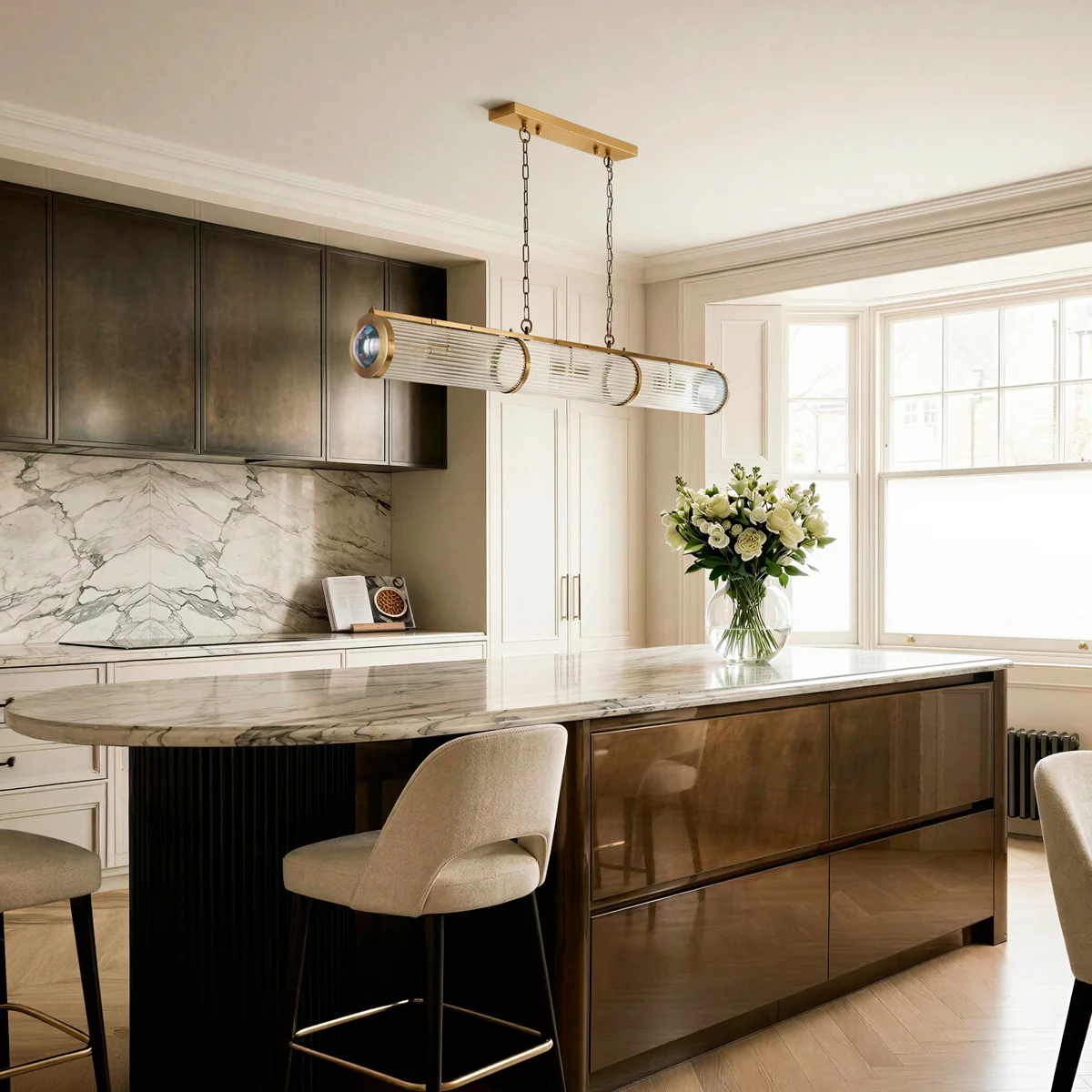 Rodyssey chandelier in brass with glass rods - Image 7