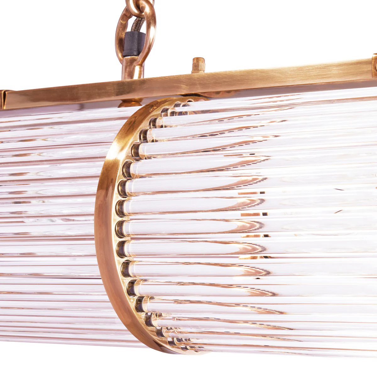 Rodyssey chandelier in brass with glass rods - Image 9