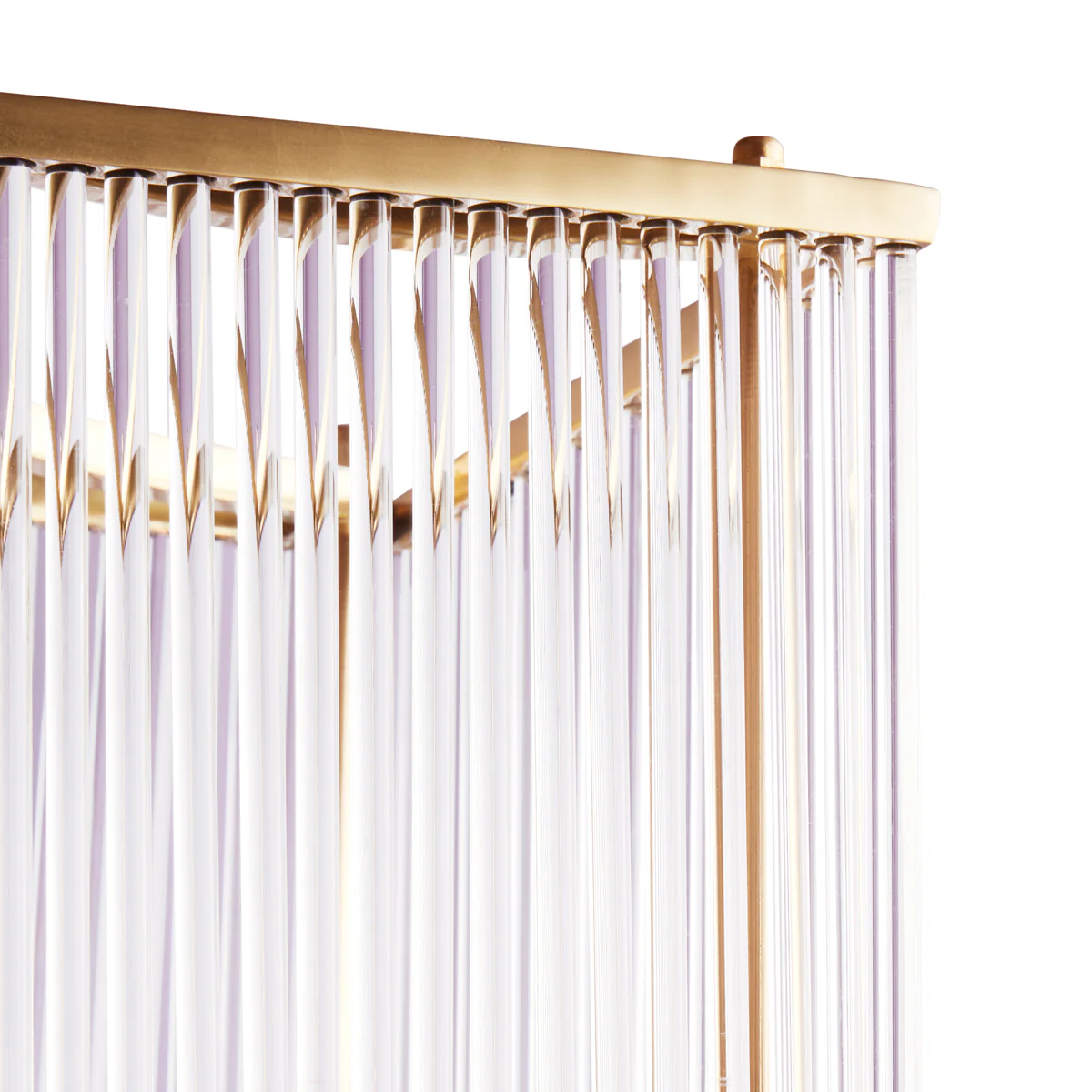 Smaller Odin chandelier in brass with glass rods - Image 8